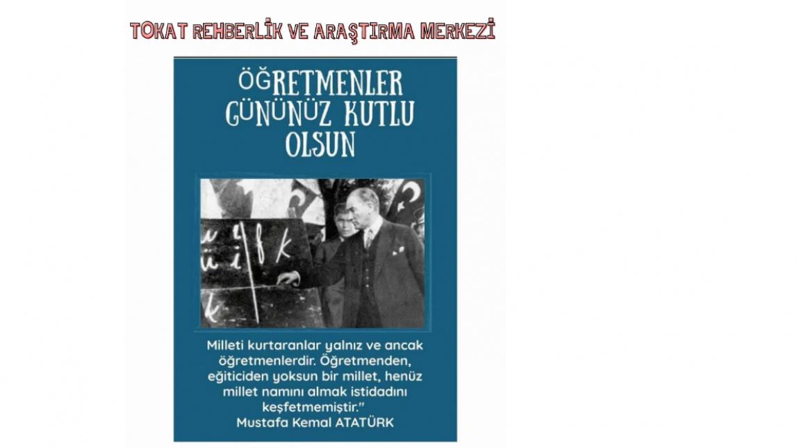 Başta başöğretmen Mustafa Kemal Atatürk olmak üzere tüm öğretmenlerimizin öğretmenler günü kutlu olsun.
